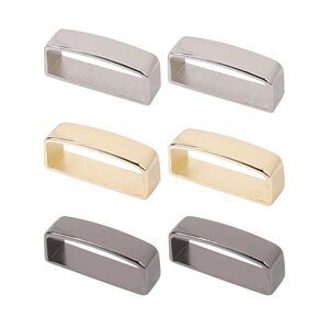 6pcs Belt Loop Keepers 1.54in 1.71in Alloy Metal Groove Loops No Slip Men🦊
